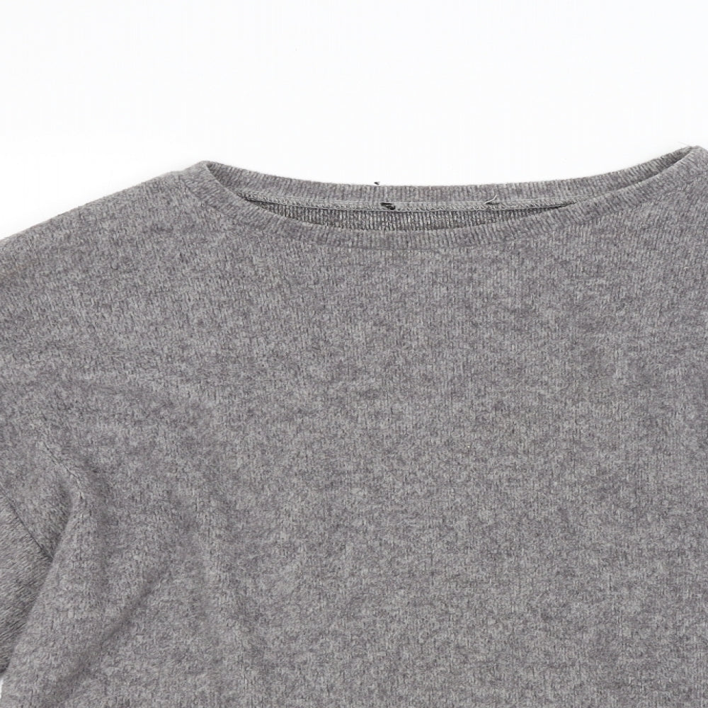 New Look Womens Grey  Knit Pullover Jumper Size M