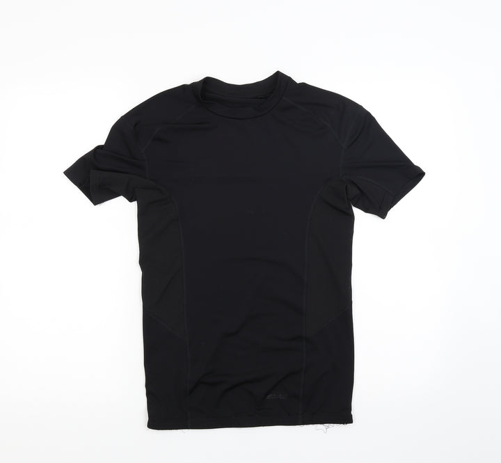 Optivent Womens Black Basic T-Shirt Size M