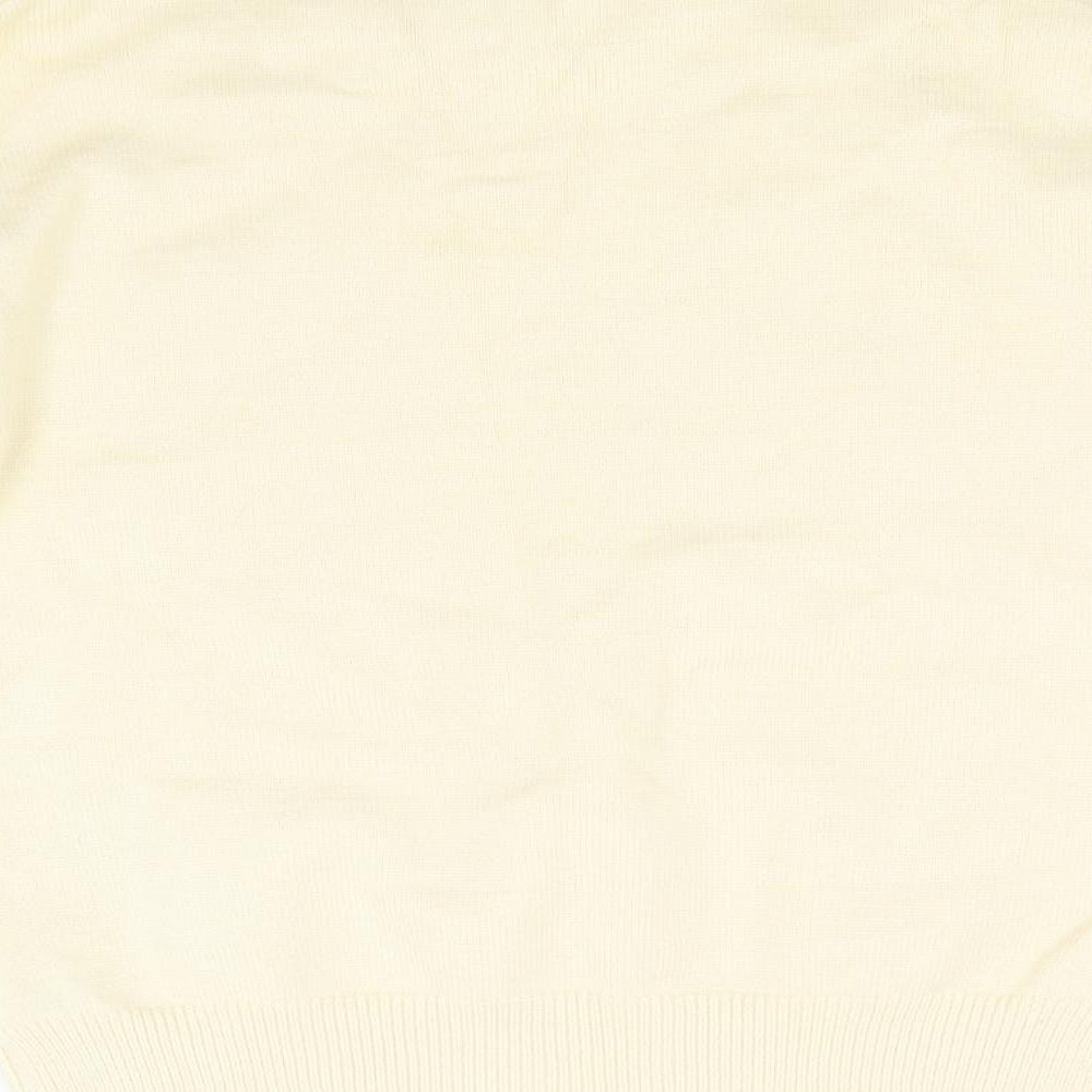 Studio Womens Yellow  Knit Pullover Jumper Size 12