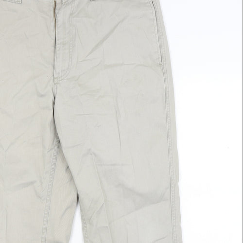 Marks and Spencer Mens Beige  Denim Chino Trousers Size 36 L29 in