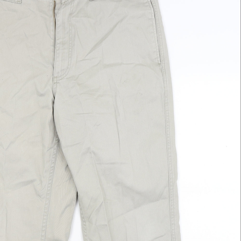 Marks and Spencer Mens Beige  Denim Chino Trousers Size 36 L29 in