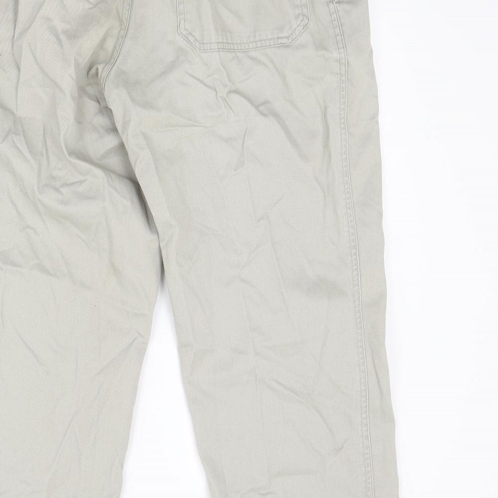 Marks and Spencer Mens Beige  Denim Chino Trousers Size 36 L29 in