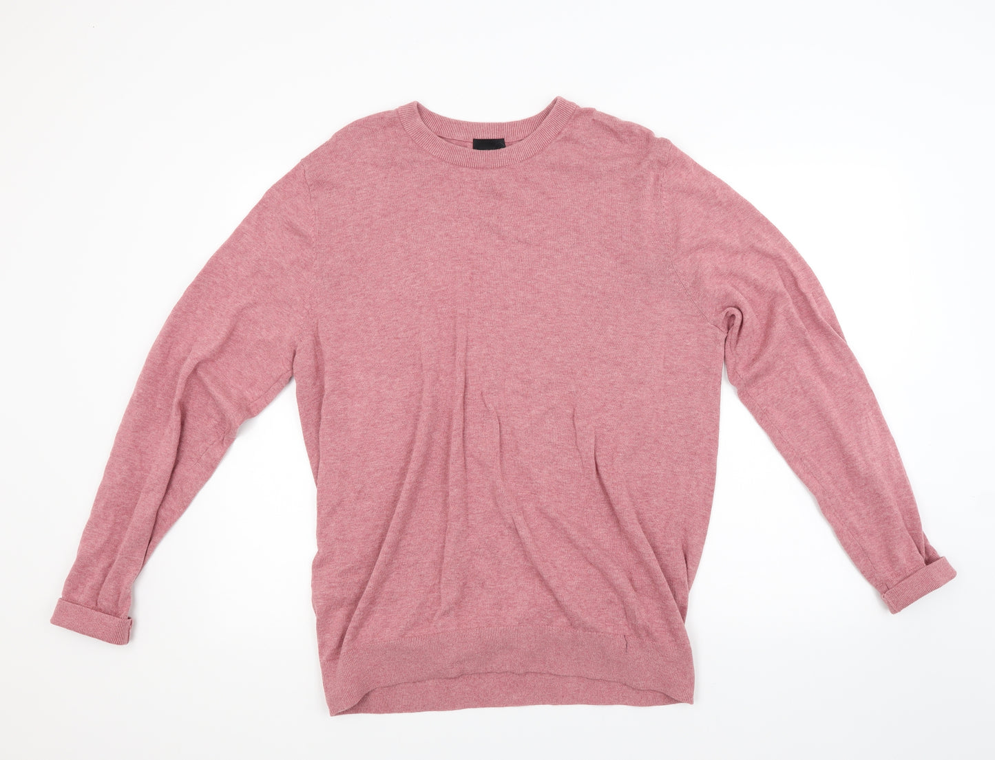 H&M Mens Red  Knit Pullover Jumper Size L