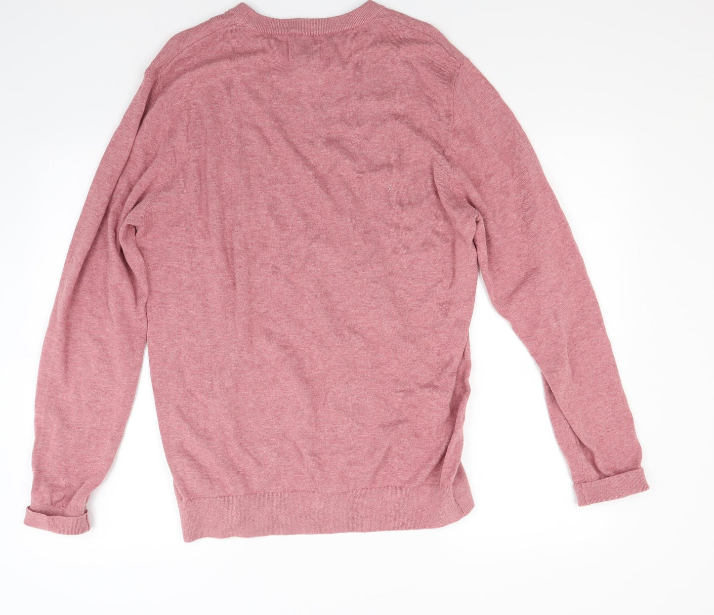 H&M Mens Red  Knit Pullover Jumper Size L