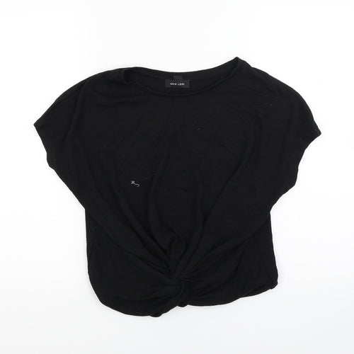 New Look Womens Black  Knit Pullover Jumper Size M