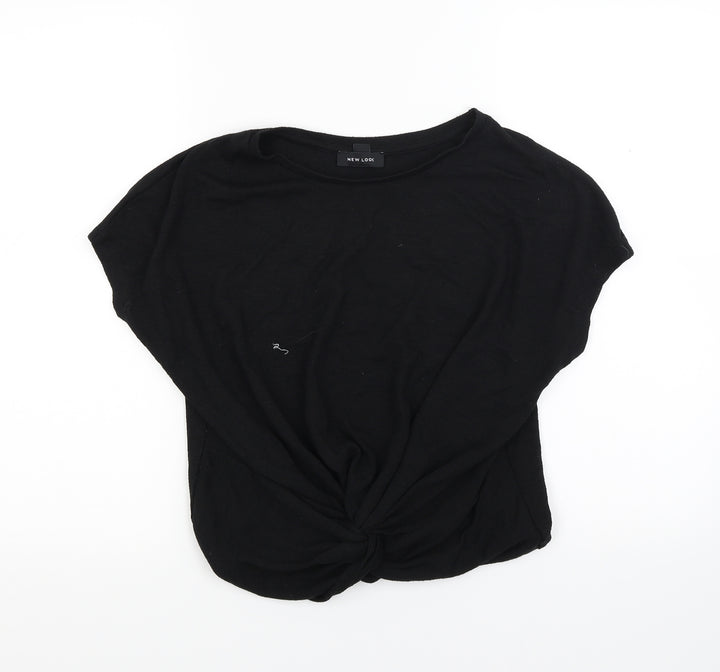 New Look Womens Black  Knit Pullover Jumper Size M