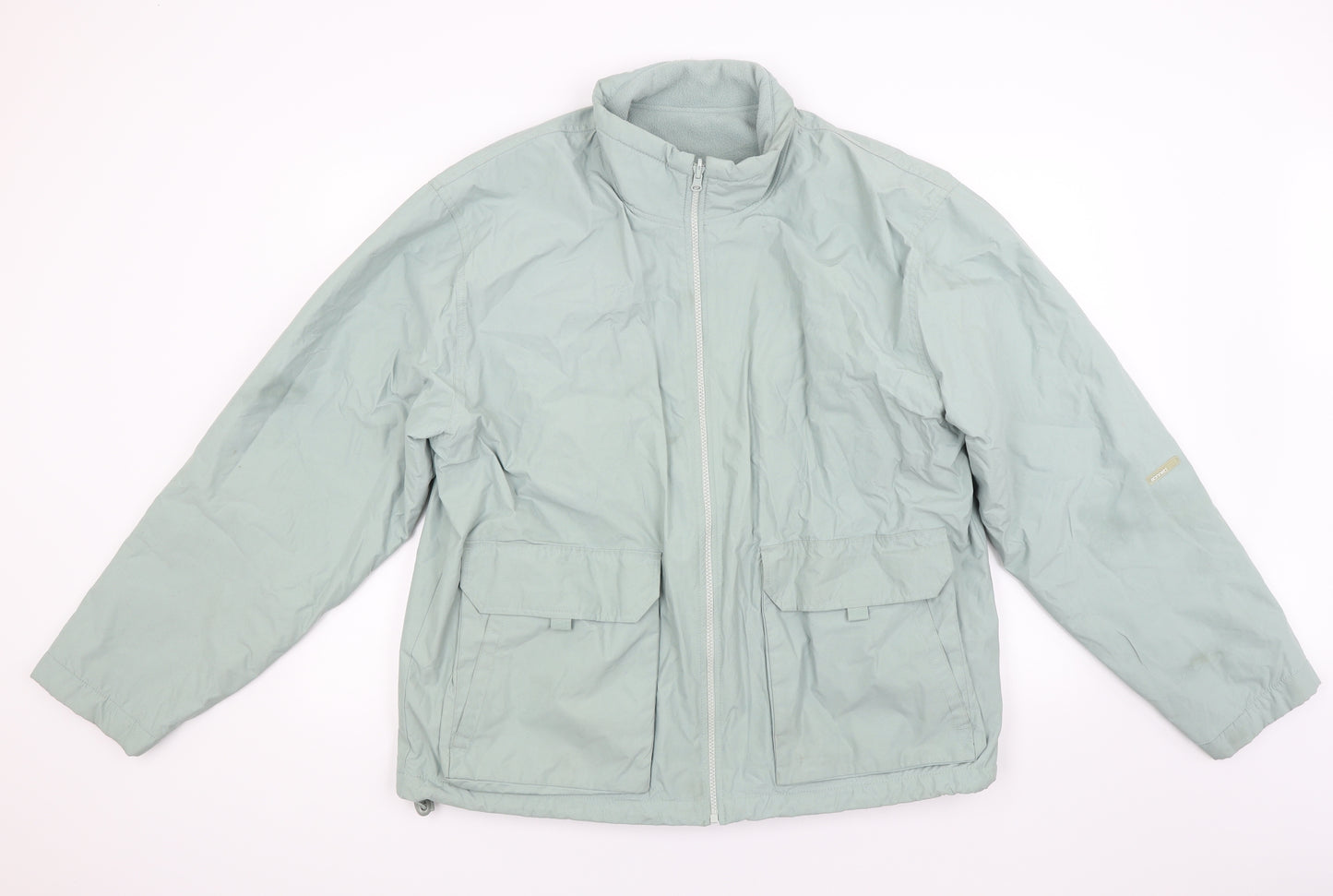 Sonneti Womens Green  Canvas Windbreaker Coat Size L