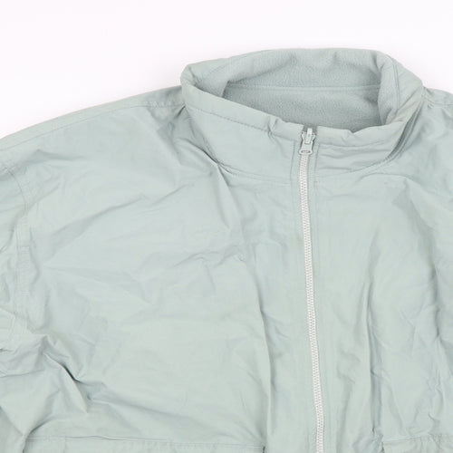 Sonneti Womens Green  Canvas Windbreaker Coat Size L
