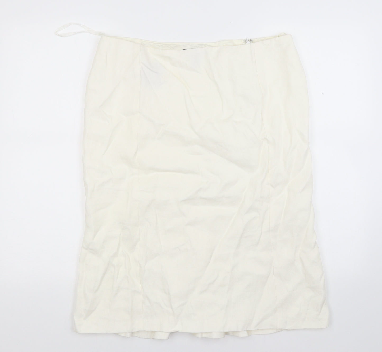 Ralph Lauren Womens White   A-Line Skirt Size 12  - Lined