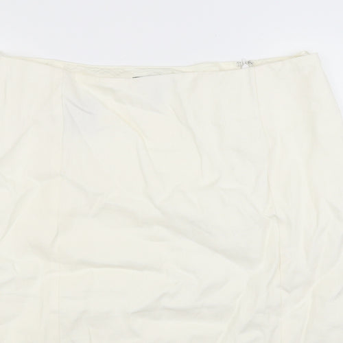 Ralph Lauren Womens White   A-Line Skirt Size 12  - Lined