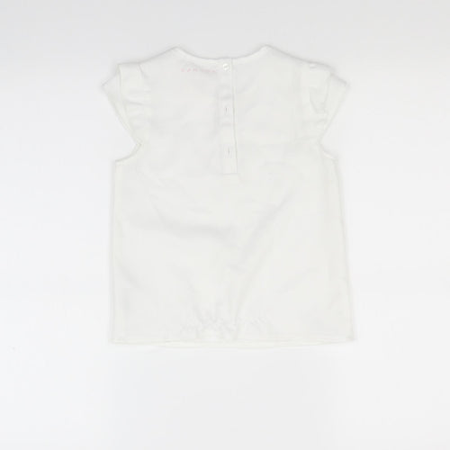Nutmeg Girls White   Basic Blouse Size 7-8 Years