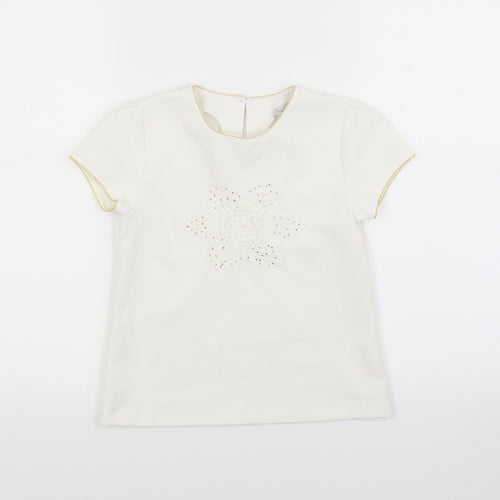 Patachou Girls White   Basic Blouse Size 8 Years