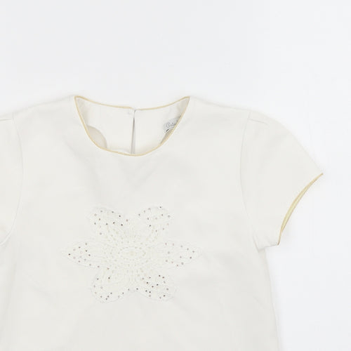 Patachou Girls White   Basic Blouse Size 8 Years