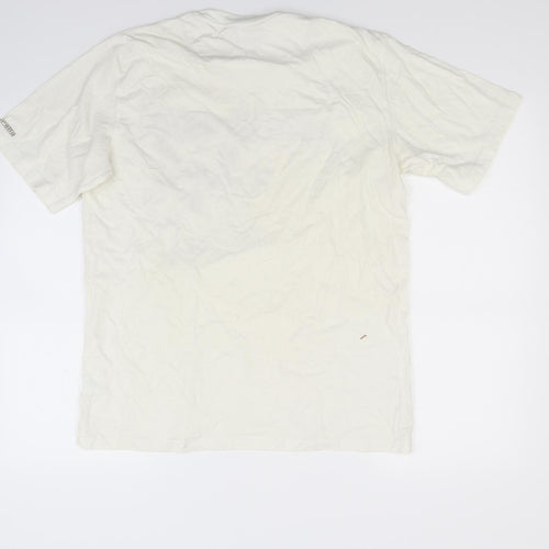 Lambretta Mens White  Jersey  T-Shirt Size M