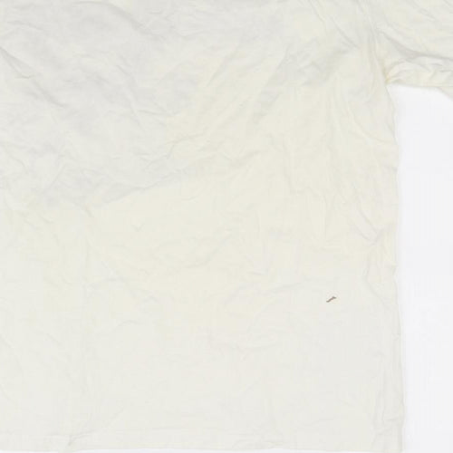 Lambretta Mens White  Jersey  T-Shirt Size M