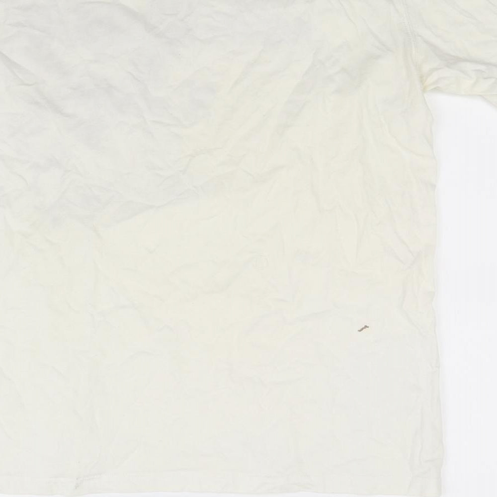 Lambretta Mens White  Jersey  T-Shirt Size M