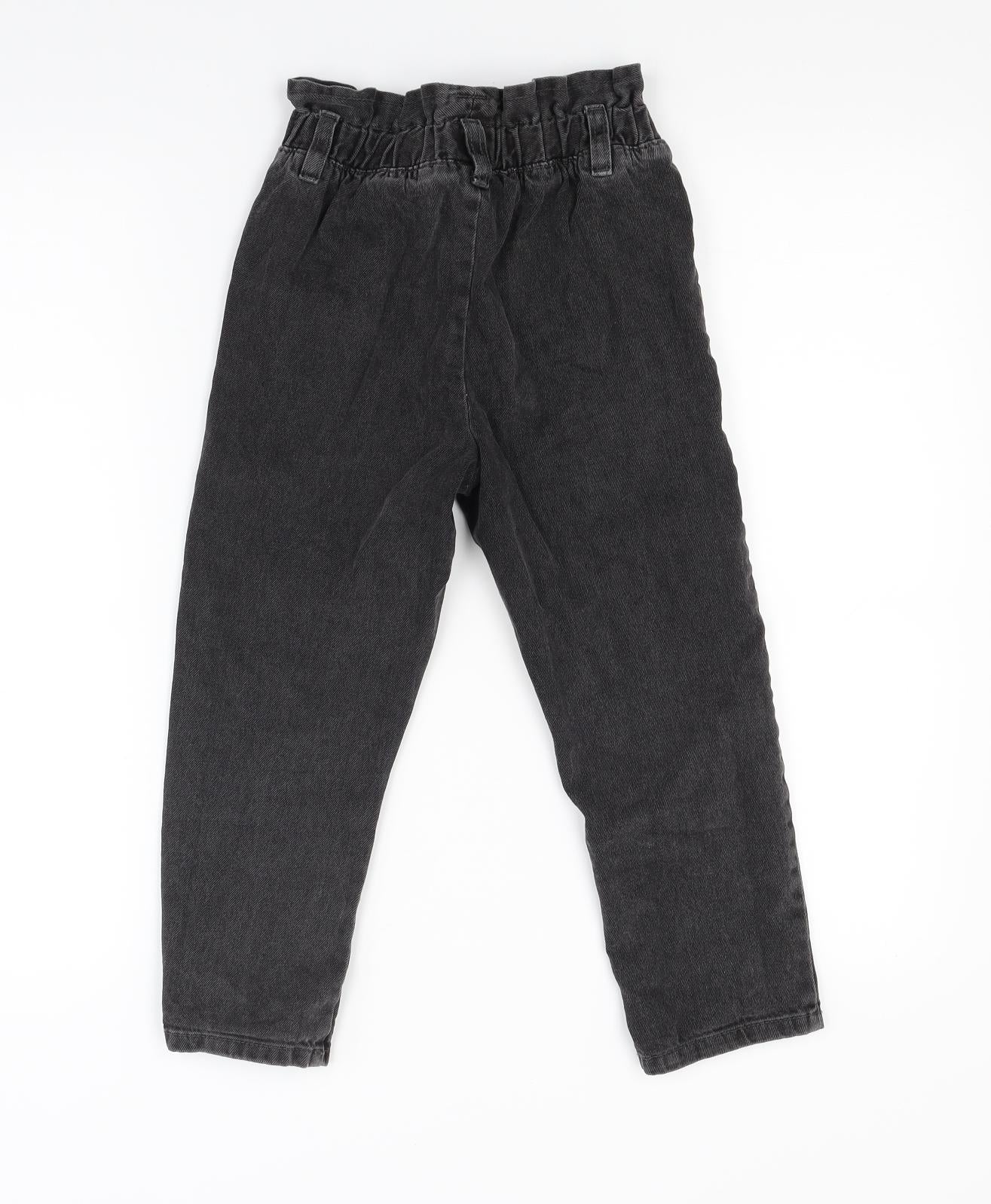 NEXT Boys Black  Denim Straight Jeans Size 7 Years