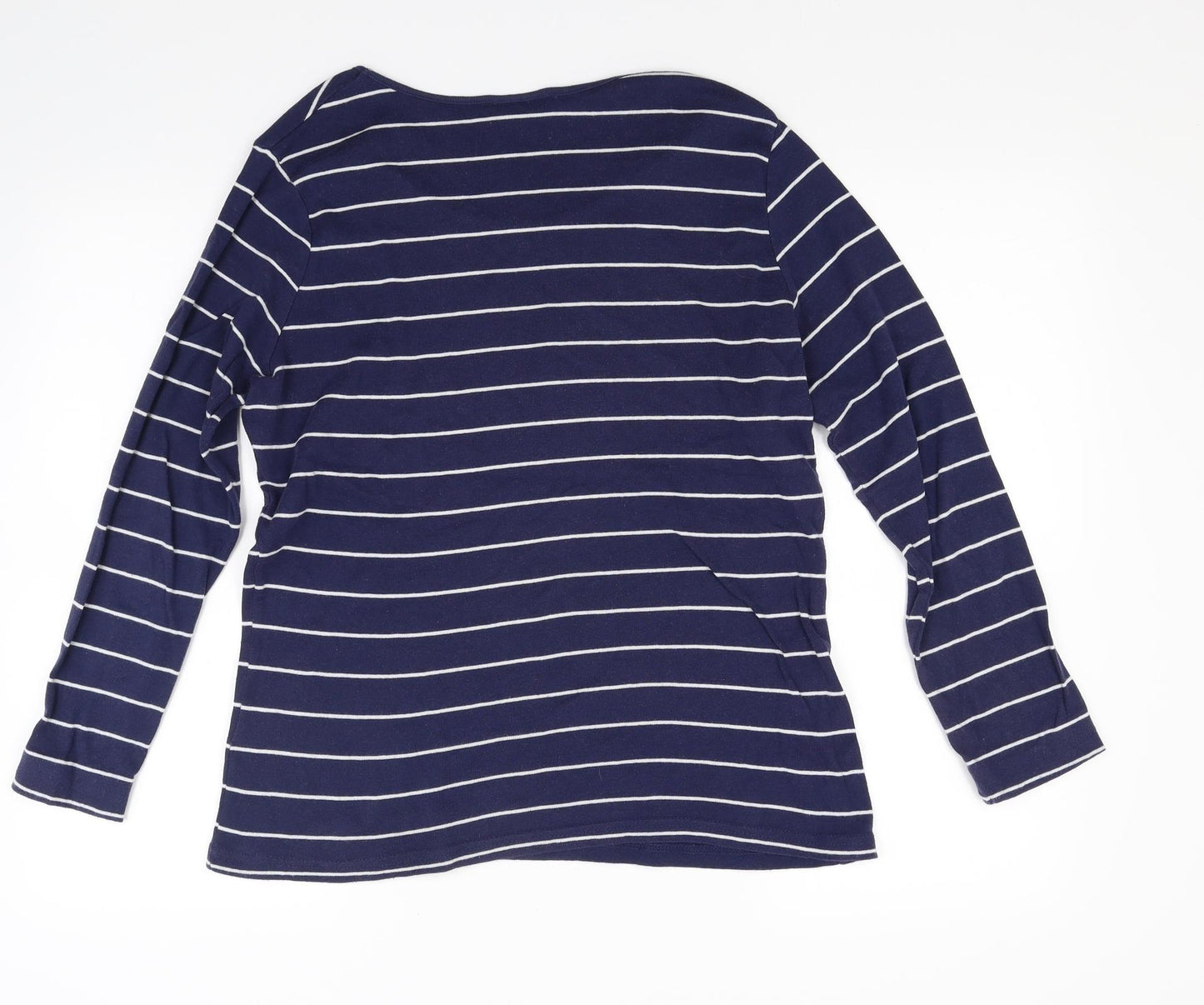 Avenue Womens Blue Striped  Pullover Jumper Size 16