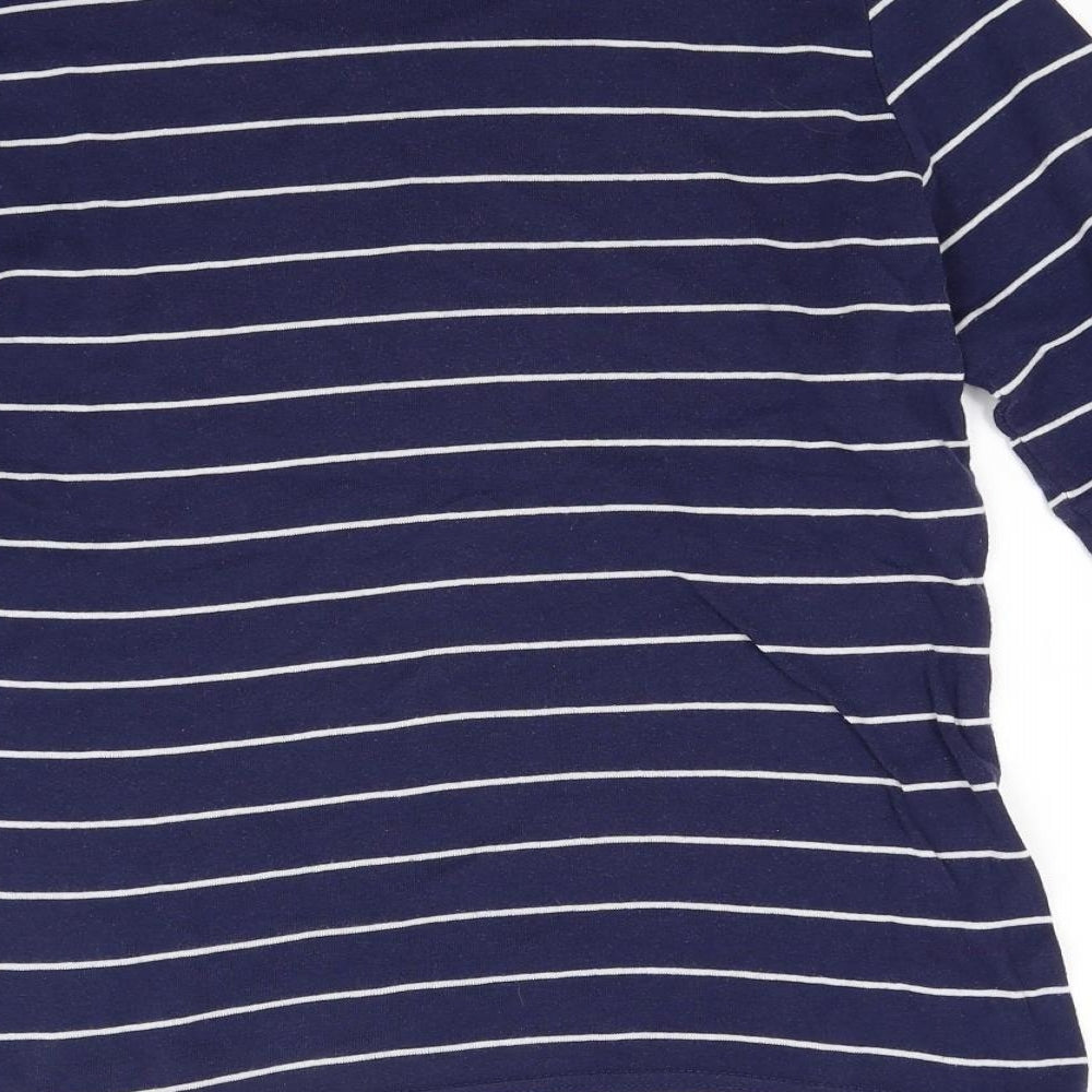 Avenue Womens Blue Striped  Pullover Jumper Size 16