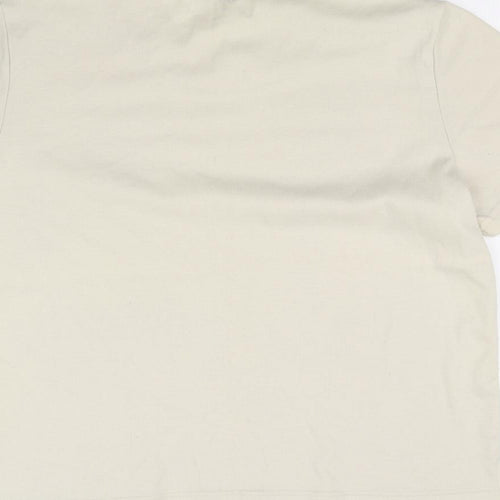 Fay Louise Womens Beige   Basic T-Shirt Size L