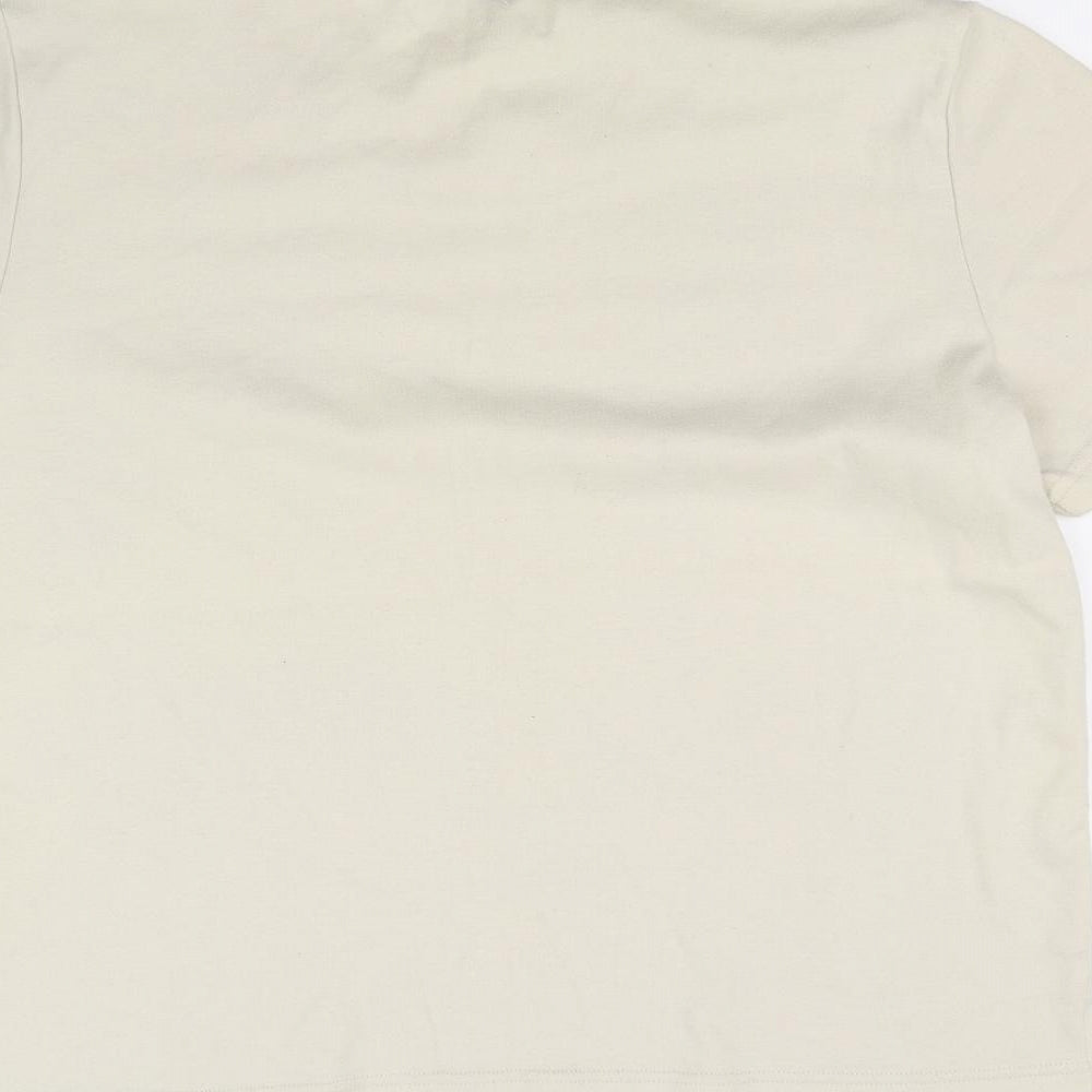 Fay Louise Womens Beige   Basic T-Shirt Size L