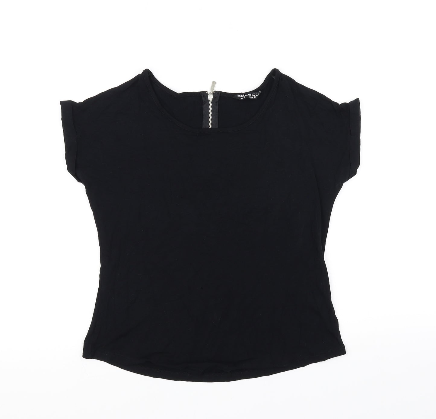 Select Womens Black   Basic T-Shirt Size 6