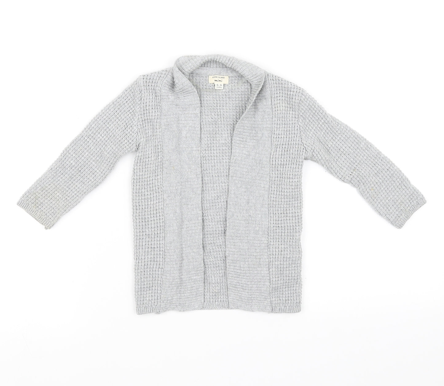 river island   Grey   Cardigan Jumper Size 6-9 Months