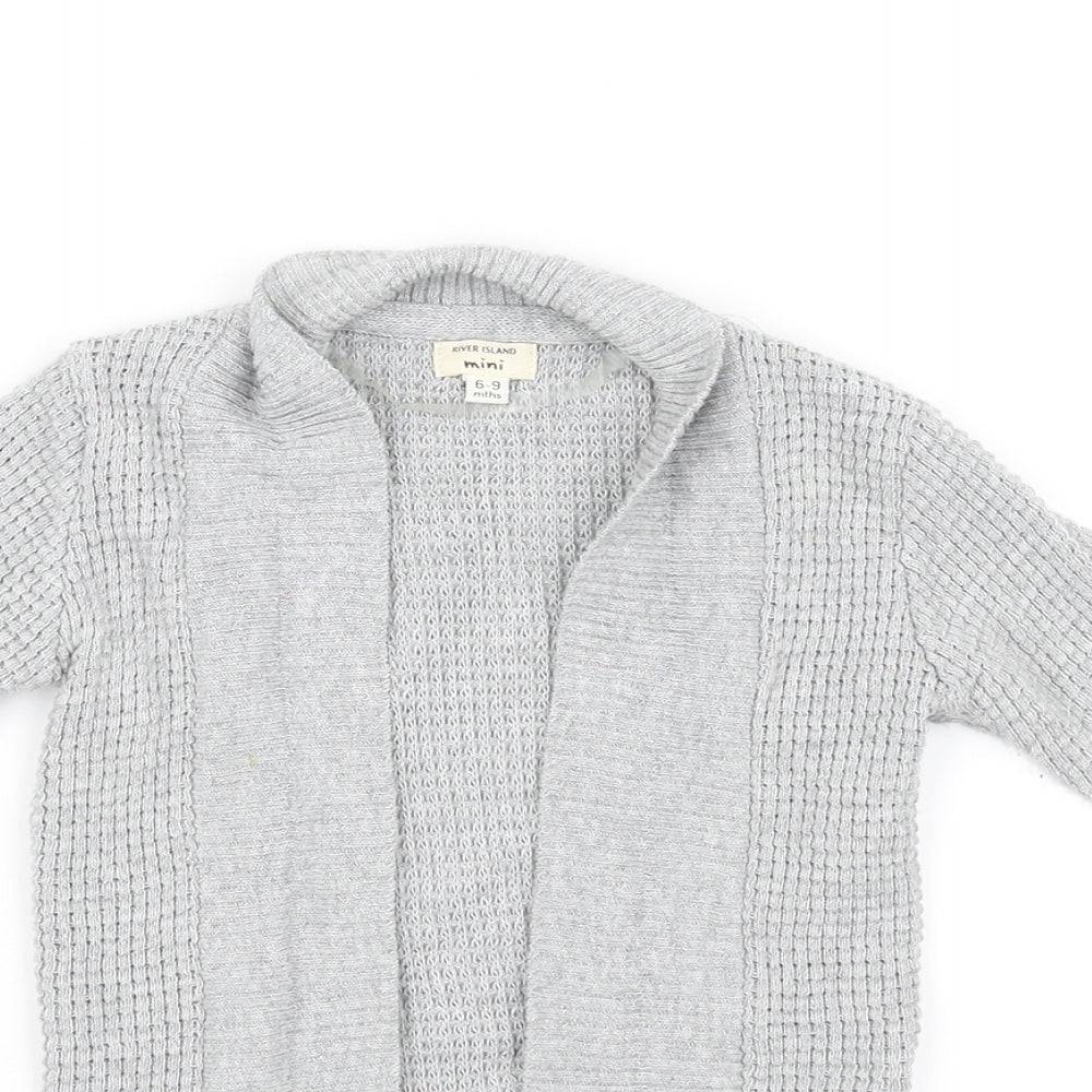 river island   Grey   Cardigan Jumper Size 6-9 Months