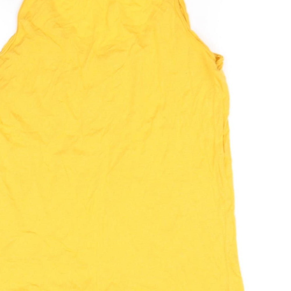 New Look Womens Yellow   Basic T-Shirt Size 12