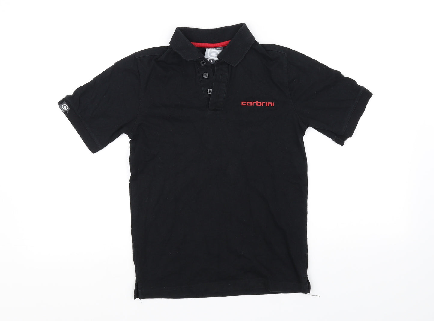 Carbini Boys Black   Basic Polo Size 8-9 Years