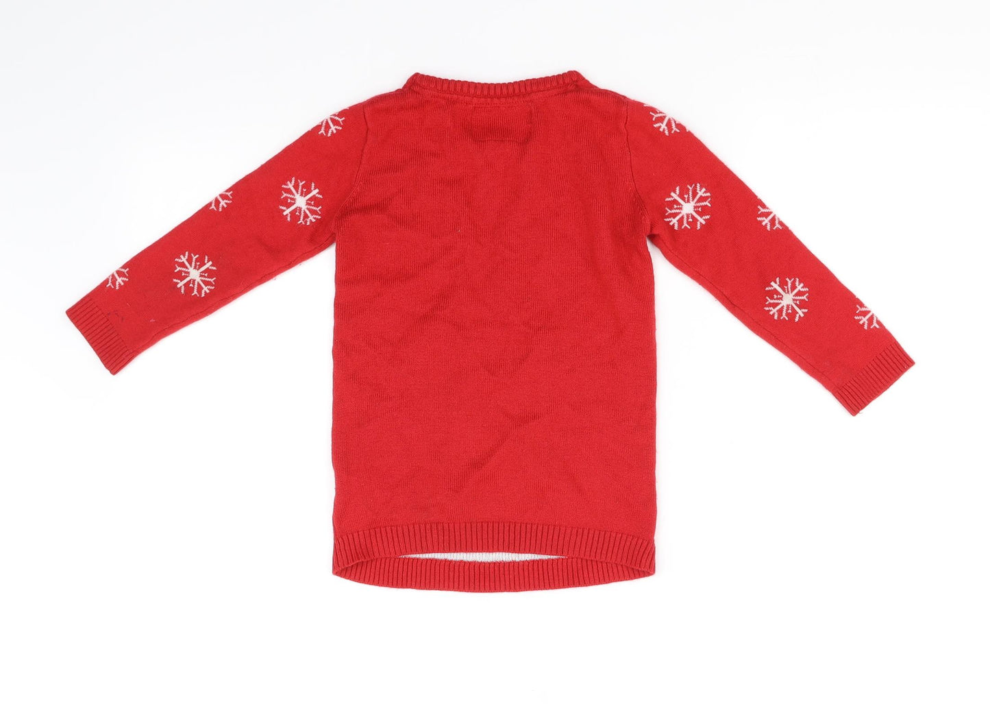 Young Dimension Girls Red   Pullover Jumper Size 4-5 Years  - CHRISMTAS