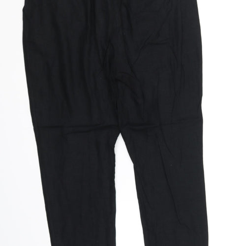 M&S Collection Womens Black   Trousers  Size 14 L30 in