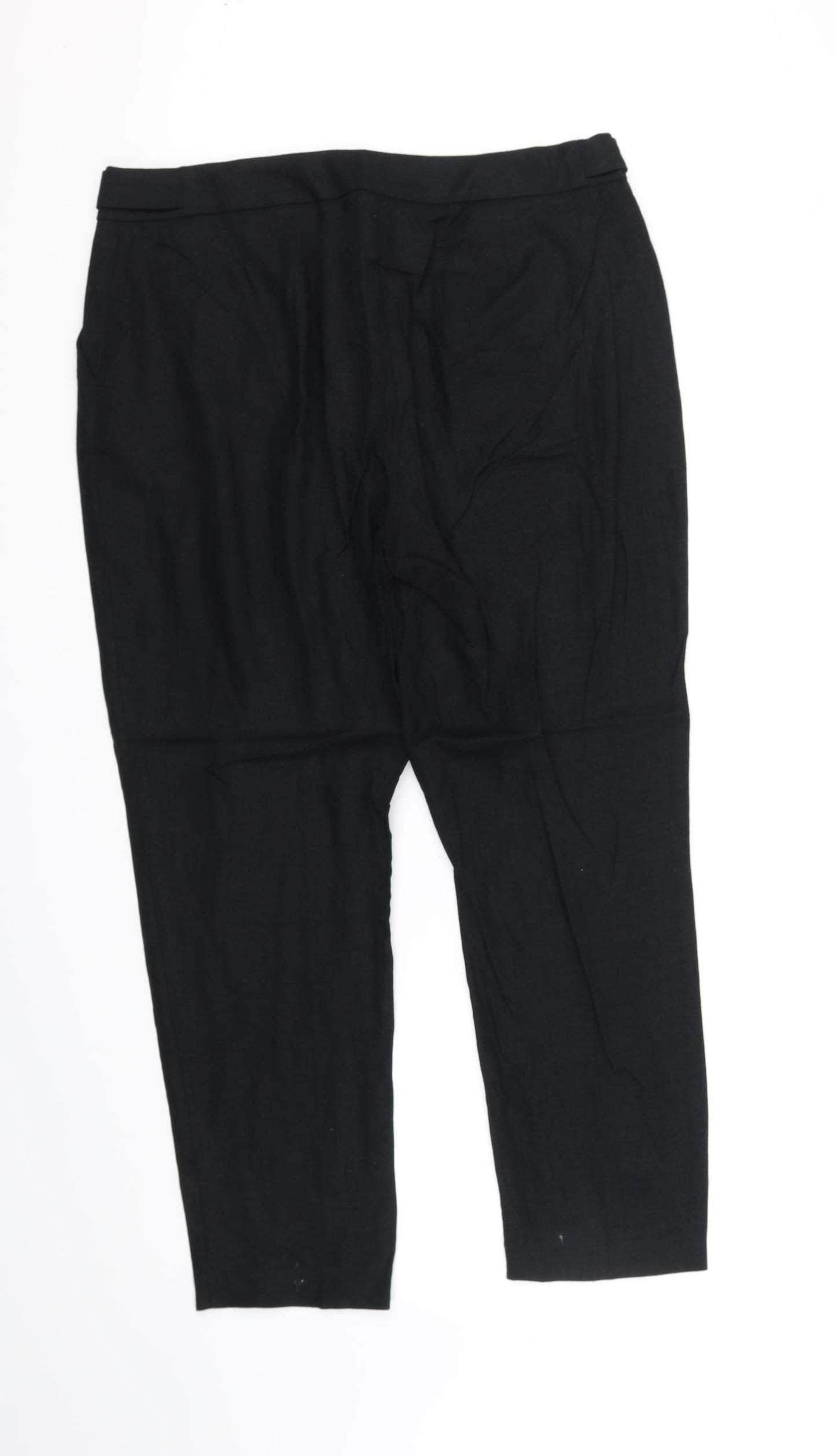 M&S Collection Womens Black   Trousers  Size 14 L30 in