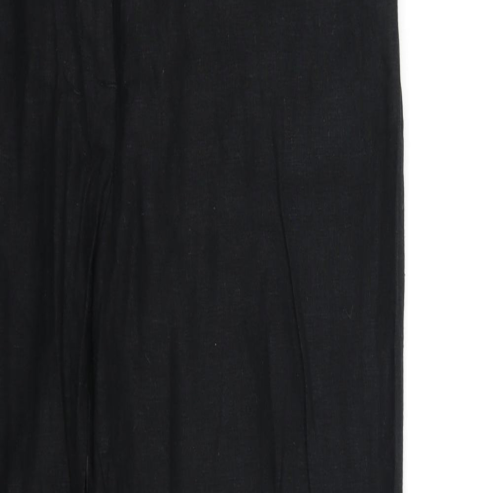M&S Collection Womens Black   Trousers  Size 14 L30 in