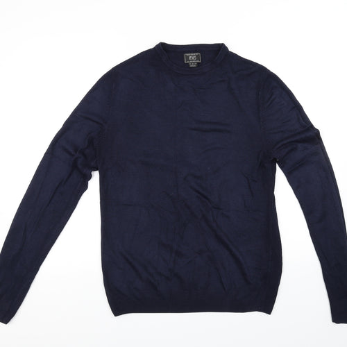 F&F Mens Blue   Pullover Jumper Size S