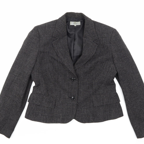 Marks and Spencer Womens Grey  Rayon Jacket Suit Jacket Size 14