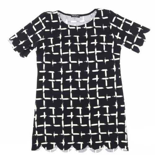 Select Womens Black Striped  A-Line  Size 14