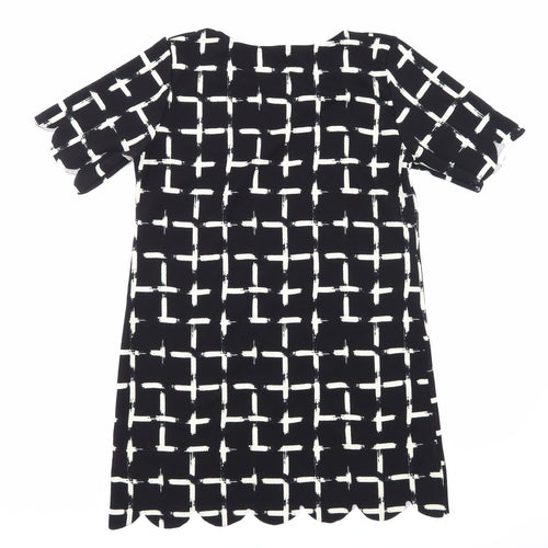Select Womens Black Striped  A-Line  Size 14