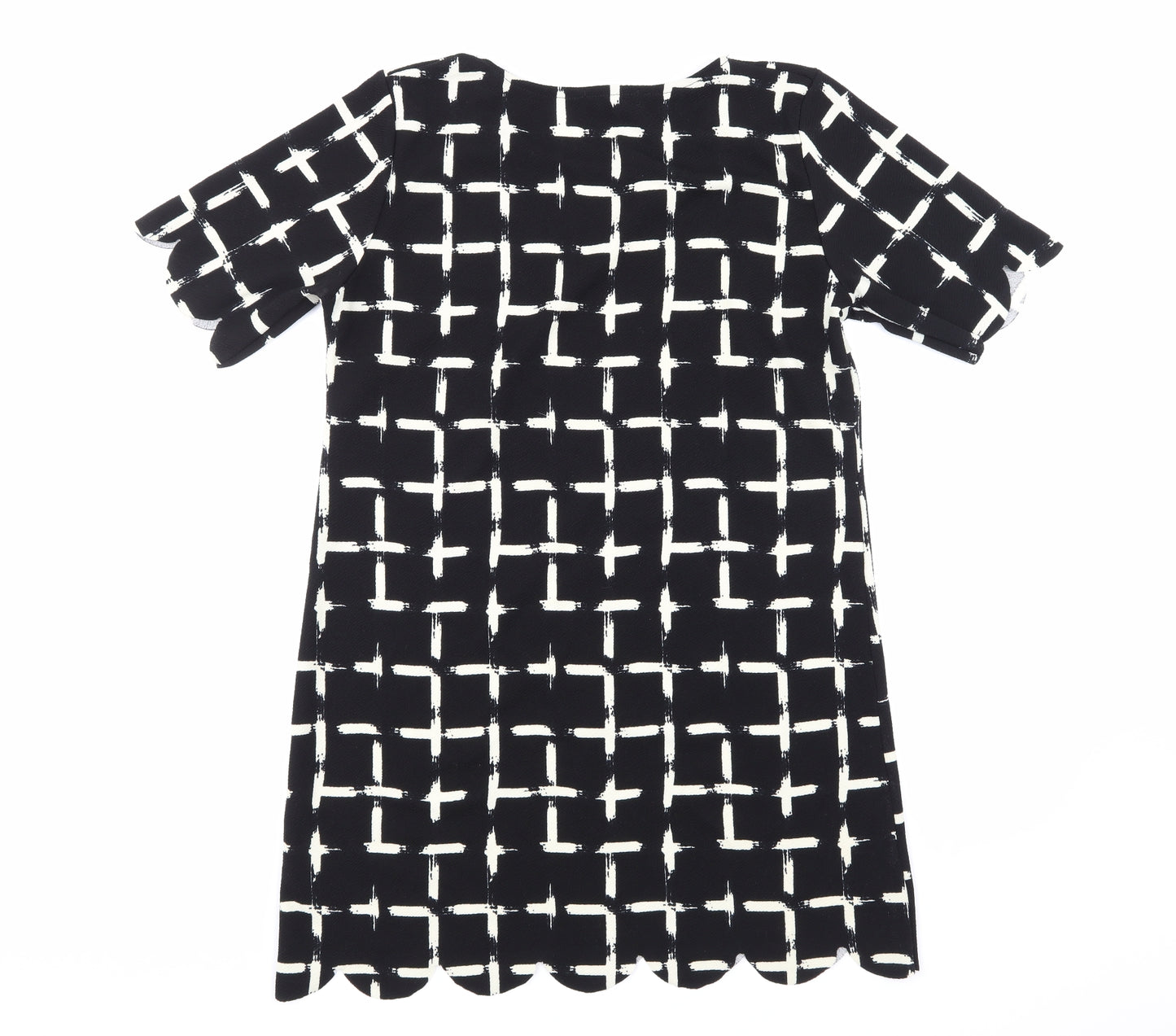 Select Womens Black Striped  A-Line  Size 14
