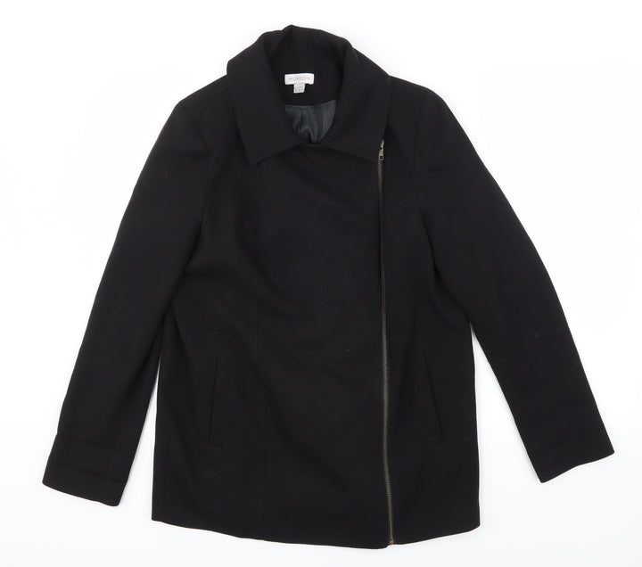 Monsoon Womens Black Rayon Jacket Size 10