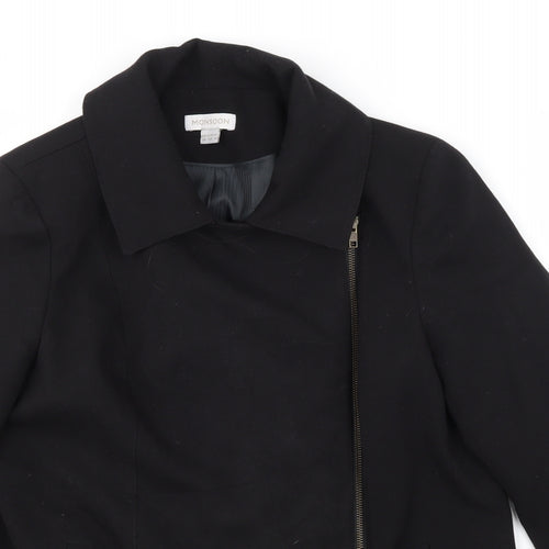 Monsoon Womens Black  Rayon Jacket  Size 10