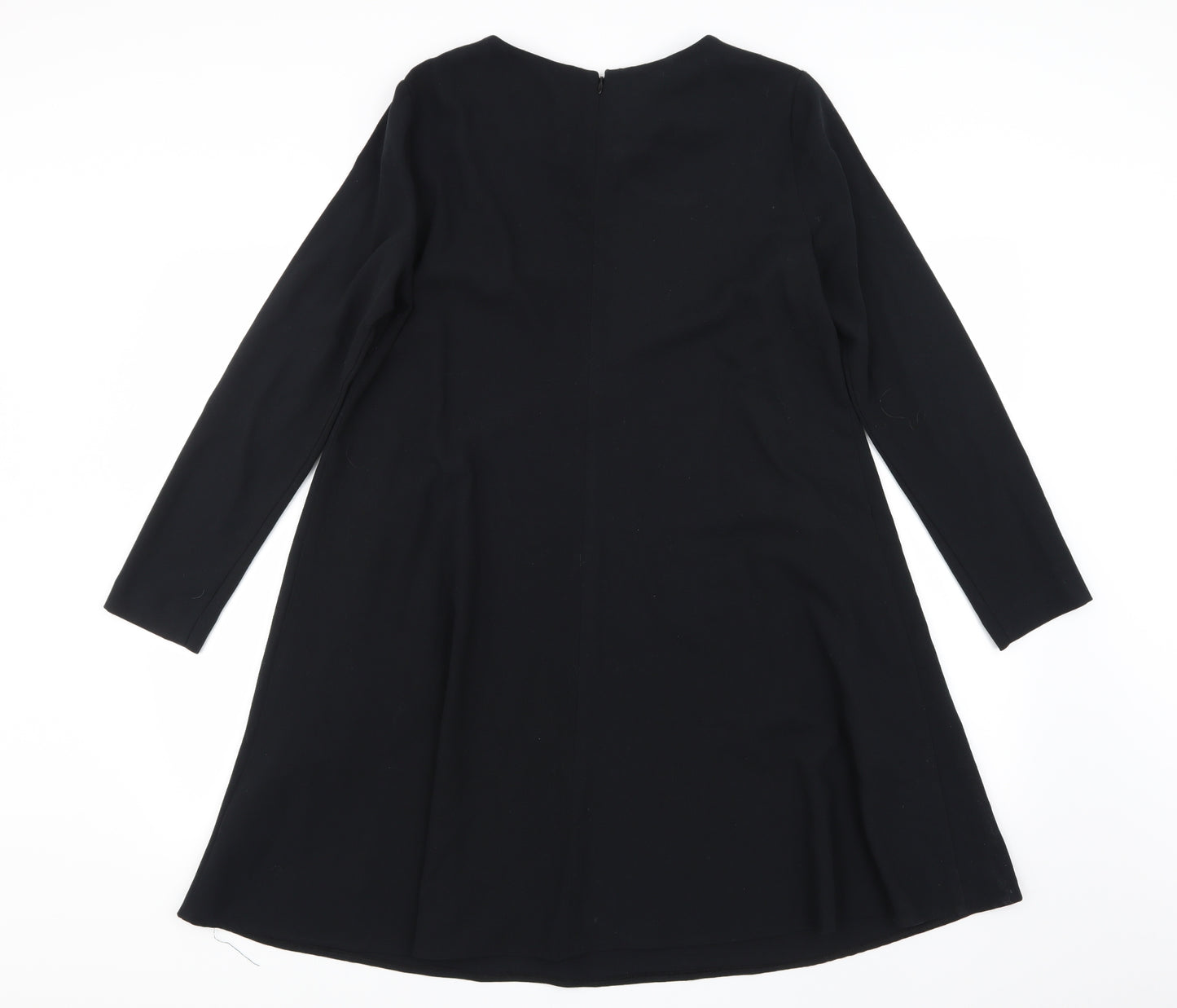 Marks and Spencer Womens Black  Rayon A-Line  Size 12