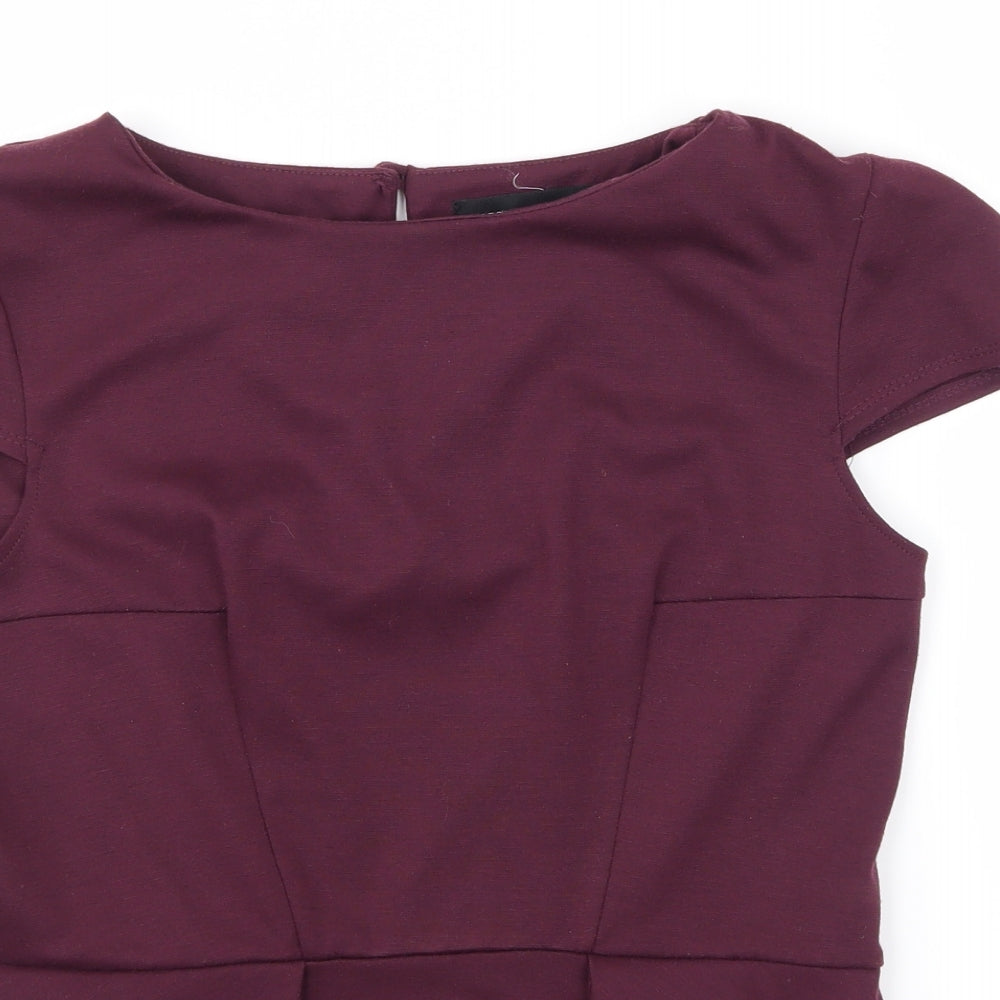 Dorothy Perkins Womens Purple   Basic T-Shirt Size 12