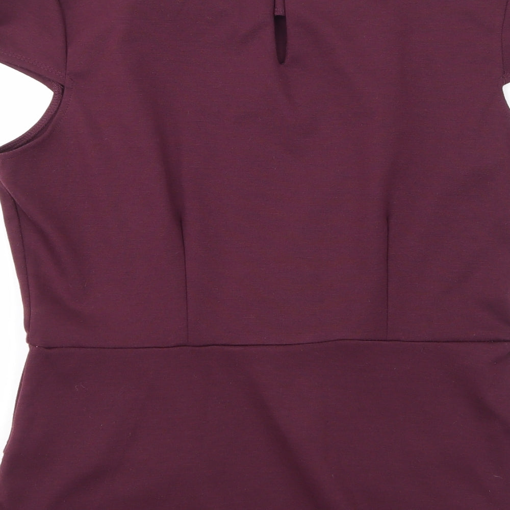 Dorothy Perkins Womens Purple   Basic T-Shirt Size 12
