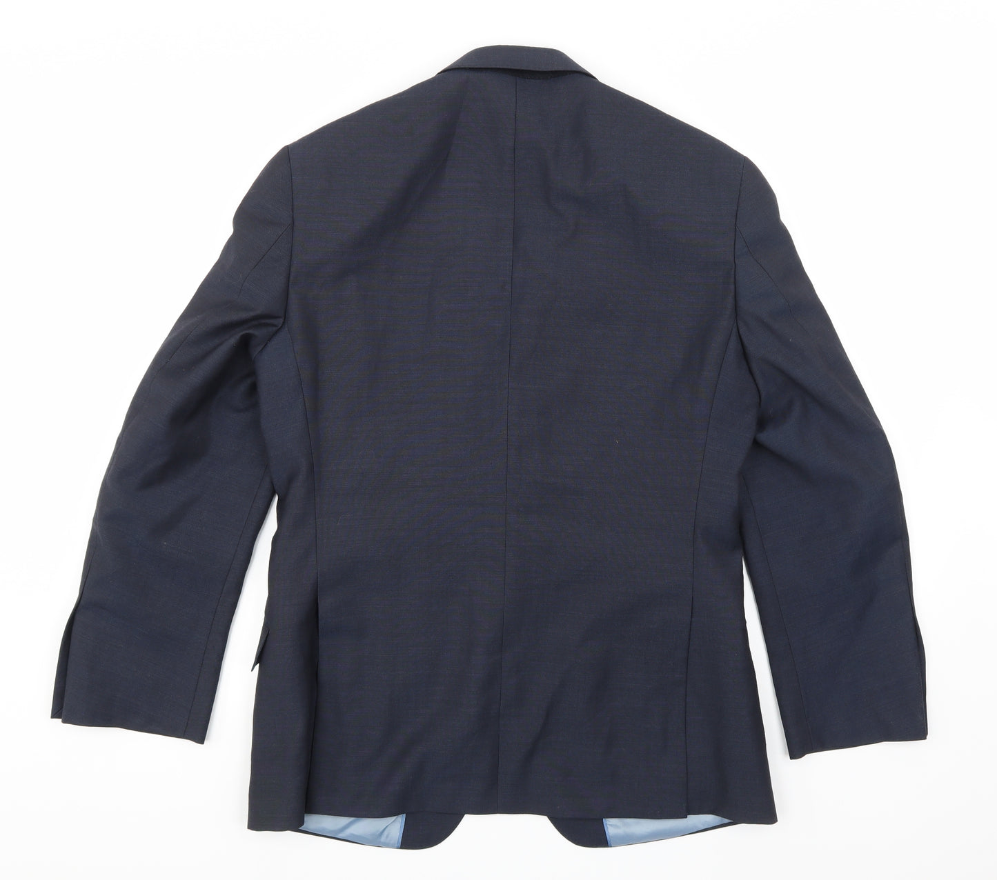 Marks and Spencer Mens Blue  Rayon Jacket Suit Jacket Size 38