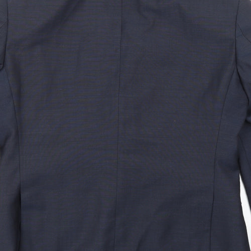 Marks and Spencer Mens Blue  Rayon Jacket Suit Jacket Size 38