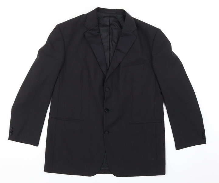 Torre Mens Black Jacket Suit Jacket Size 44