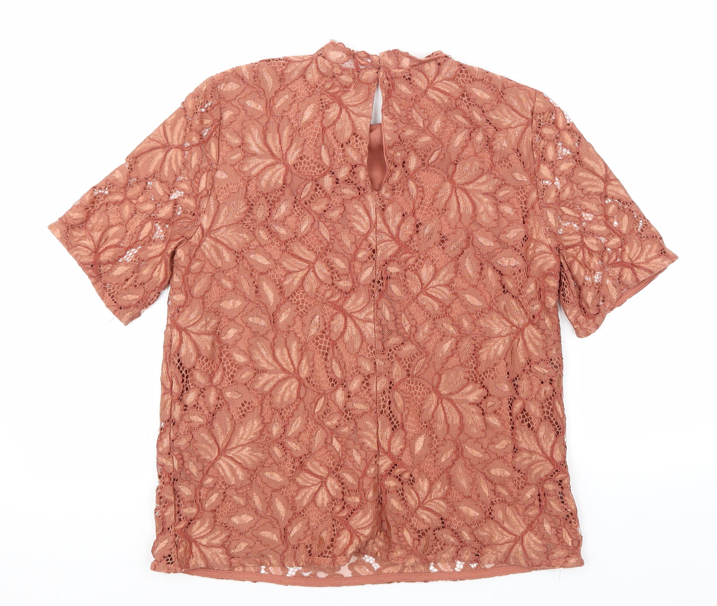 H&M Womens Pink Floral  Basic T-Shirt Size S