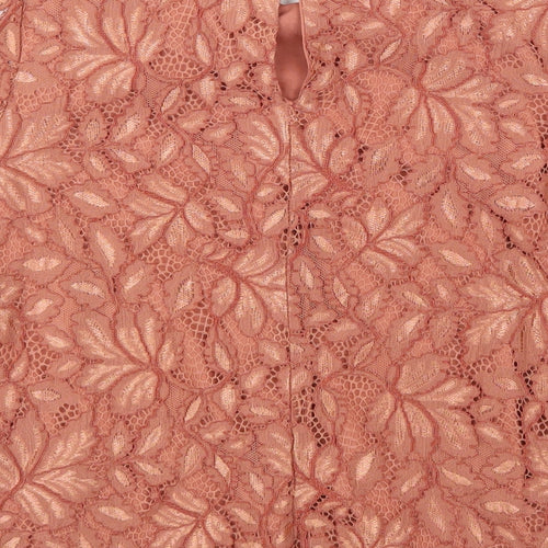 H&M Womens Pink Floral  Basic T-Shirt Size S