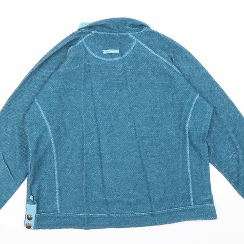 Weird Fish Womens Blue   Pullover Sweatshirt Size XL